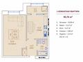 1-комнатная квартира · 40.76 м² · 1/9 этаж, Абулхаир хана 8/3 — Жилой комплекс «ZHAYIK PARK» премиум-класса в городе Уральск. Расположен напротив паб Chechil за 13.9 млн ₸