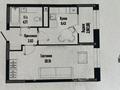 1-комнатная квартира · 41 м² · 3/21 этаж, Жошы хан 12/1 за 31.2 млн ₸ в Астане, Есильский р-н — фото 2