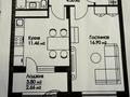 1-бөлмелі пәтер · 41.5 м² · 8/9 қабат, Нажимеденова 29, бағасы: ~ 18.4 млн ₸ в Астане, Алматы р-н — фото 3