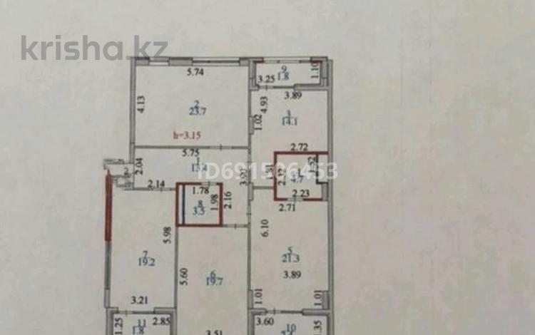 4-комнатная квартира, 125.6 м², 2/10 этаж, Мухамедханова 11 за 95 млн 〒 в Астане, Есильский р-н — фото 2