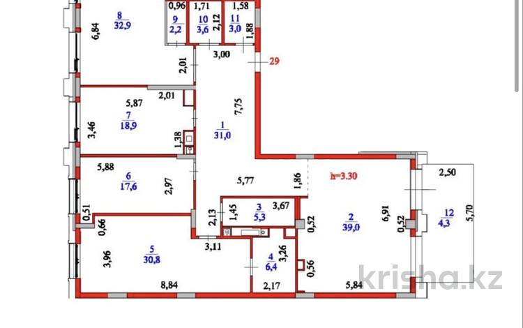 4-комнатная квартира · 195 м² · 2/8 этаж, Тасшокы, 4​ 4 за 380 млн ₸ в Астане, Алматы р-н — фото 5