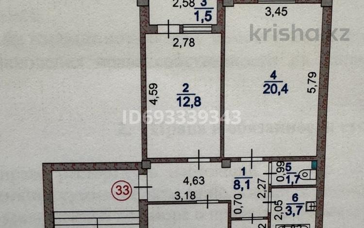 3-комнатная квартира, 71.6 м², 5/6 этаж, Исенова 83 — Исенова-Кулманова за 28 млн 〒 в Атырау — фото 2