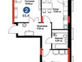 2-комнатная квартира · 65 м² · 2/16 этаж, Аль-Фараби 11/1 — Бухар жырау за 51.9 млн ₸ в Астане, Есильский р-н — фото 15