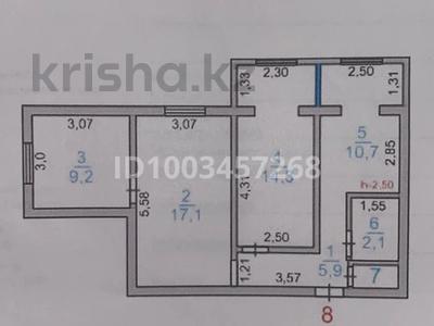 3-комнатная квартира · 60.2 м² · 3/5 этаж, 12-й микрорайон, 12-й микрорайон 30 — Рынок Коктем за 23 млн ₸ в Шымкенте, Енбекшинский р-н