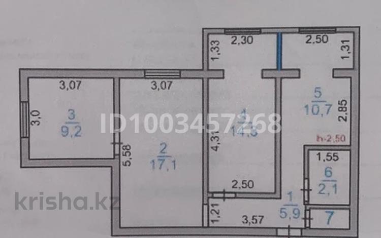 3-комнатная квартира · 60.2 м² · 3/5 этаж, 12-й микрорайон, 12-й микрорайон 30 — Рынок Коктем за 27 млн 〒 в Шымкенте, Енбекшинский р-н — фото 2