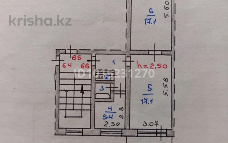 2-комнатная квартира · 46.5 м² · 2/5 этаж, 3 мкр. 8 — От кольца 5 минут за 9 млн ₸ в Абай — фото 2