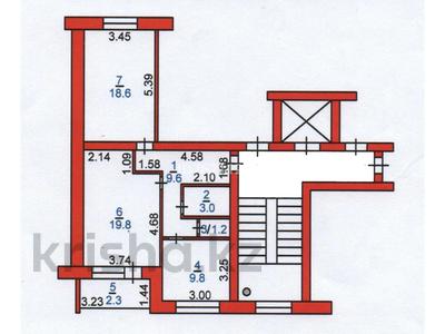 2-комнатная квартира · 63 м² · 5/9 этаж, 2-й микрорайон, Текстильщиков за 25.5 млн 〒 в Костанае