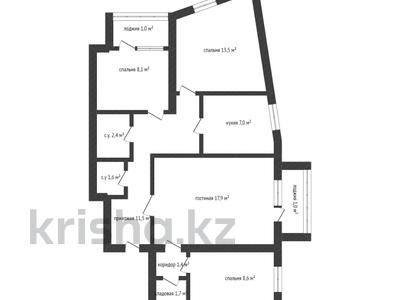 4-комнатная квартира, 75.7 м², 11/12 этаж, Абая 135 за 22 млн 〒 в Кокшетау