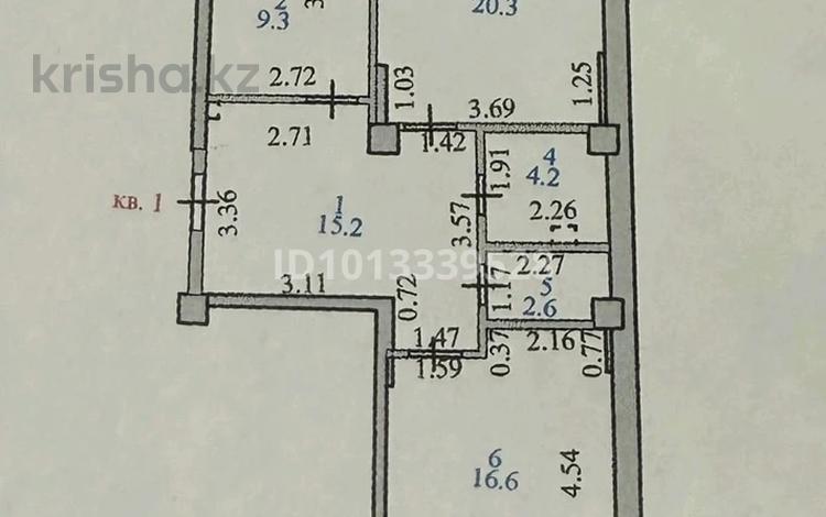 2-комнатная квартира · 71.9 м² · 2/12 этаж, Шаймерден Косшыгулулы 6 за 31 млн ₸ в Астане, Сарыарка р-н — фото 2