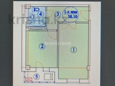 1-бөлмелі пәтер · 36 м² · 9/9 қабат, Е 418 10, бағасы: 10 млн ₸ в Астане, Нура р-н