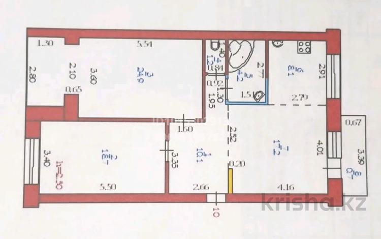 3-комнатная квартира · 85.5 м² · 5/5 этаж, 101 стрелковой бригады — Абулхаир хана за 27 млн ₸ в Актобе — фото 2