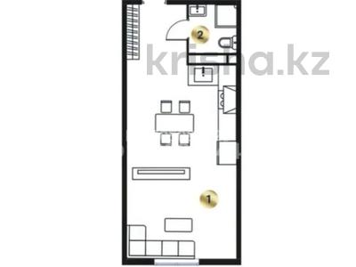 1-комнатная квартира · 45.2 м² · 5/9 этаж, мкр Кайрат, Сыбызгы 100 — Рыскулова кульджинка за 7 млн 〒 в Алматы, Турксибский р-н