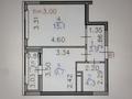 1-бөлмелі пәтер · 34.57 м² · 8/9 қабат, Үркер, Толеби 22 — Бухар Жырау, бағасы: 28.3 млн ₸ в Астане, Нура р-н — фото 3