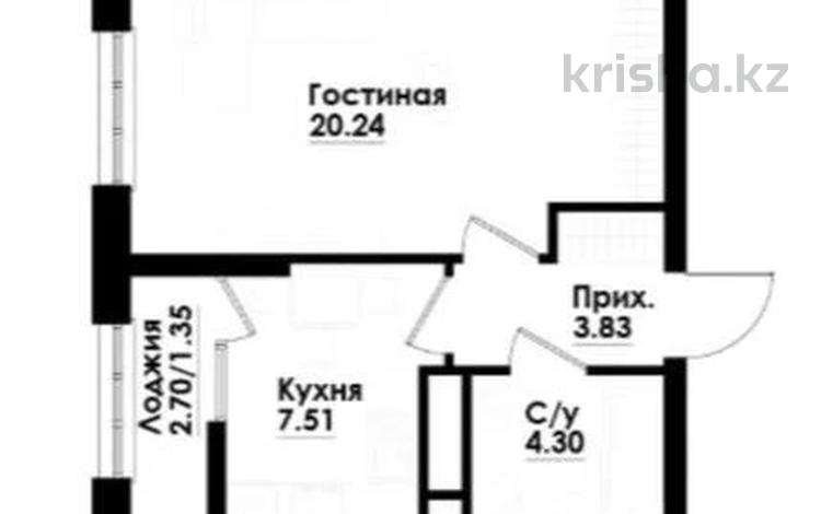 2-бөлмелі пәтер · 37.23 м² · 8/12 қабат, Толе Би 290/1, бағасы: 36.5 млн ₸ в Алматы, Алмалинский р-н — фото 2