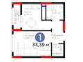 1-комнатная квартира · 33.38 м², Е 908 23 за ~ 23.2 млн 〒 в Астане, Нура р-н — фото 3