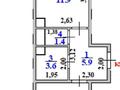 1-комнатная квартира · 38.5 м² · 2/9 этаж, Бирлик 140/4 за 22.5 млн ₸ в Кыргауылдах