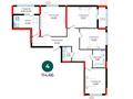 4-комнатная квартира · 114.66 м² · 2/9 этаж, Е 882 13 за ~ 47.4 млн ₸ в Астане, Нура р-н — фото 2