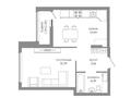 1-бөлмелі пәтер · 40.67 м², Толе би 43, бағасы: ~ 24.1 млн ₸ в Астане, Нура р-н — фото 3