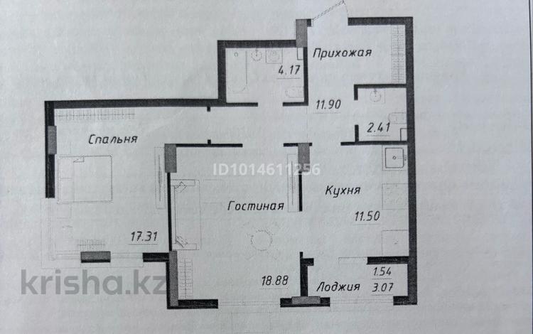 2-комнатная квартира · 68 м² · 2/18 этаж, Тәуелсіздік 31 — От Sensata group бизнес класс за 54 млн ₸ в Астане, Алматы р-н — фото 2