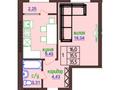 1-бөлмелі пәтер · 35.5 м² · 5/6 қабат, Каирбекова, бағасы: 12.2 млн ₸ в Костанайской обл. — фото 2