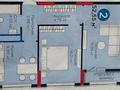 2-бөлмелі пәтер · 53 м² · 8/12 қабат, Е 908 23, бағасы: ~ 32 млн ₸ в Астане, Нура р-н