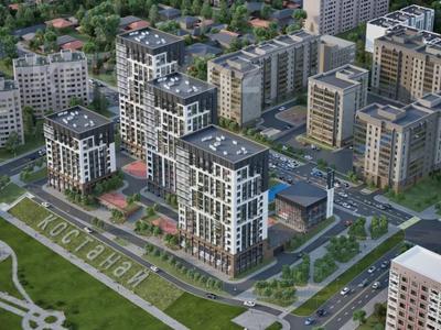 1-комнатная квартира · 46.1 м² · 12/16 этаж, Набережная 1 за ~ 25.4 млн 〒 в Костанае