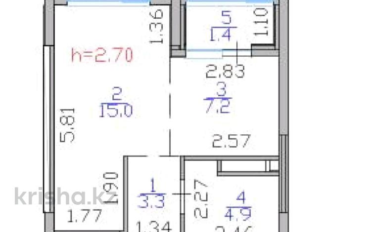 1-комнатная квартира · 31.8 м² · 2/12 этаж, Е 915 за 18.5 млн ₸ в Астане, Есильский р-н — фото 5