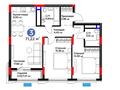 3-бөлмелі пәтер · 71.22 м², Кенесары 54, бағасы: ~ 47.8 млн ₸ в Астане, р-н Байконур — фото 3