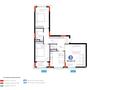 3-комнатная квартира · 84.62 м², Бухар жырау 57/6 за ~ 43.3 млн 〒 в Астане