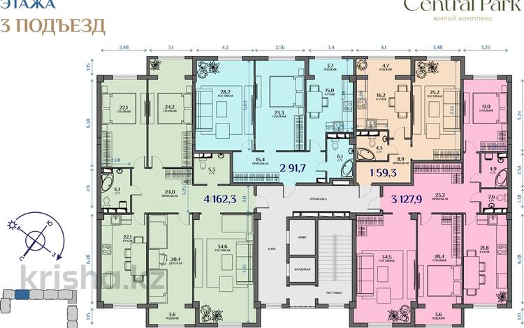 4-комнатная квартира, 162.3 м², 8/10 этаж, 40 мкр 1 за ~ 48.7 млн 〒 в Актау — фото 2