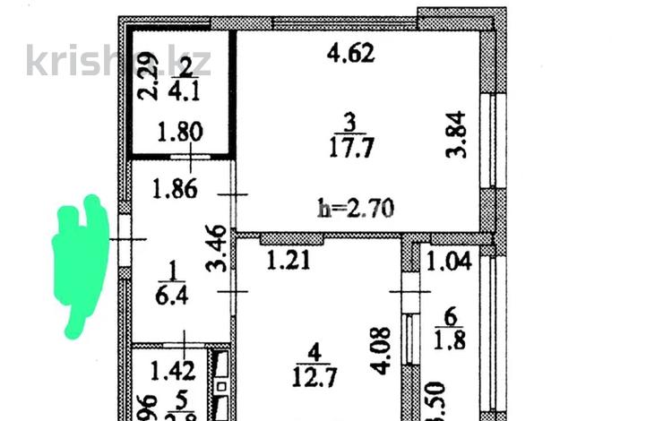 1-комнатная квартира · 45.5 м² · 4/17 этаж, Туркестан 4Б за 30.5 млн ₸ в Астане, Есильский р-н — фото 2