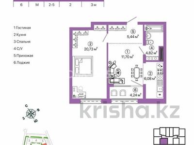 2-комнатная квартира, 52.3 м², 4/7 этаж, Нуртазина 31 — Талгар за цоном за 17.9 млн 〒
