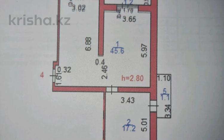 2-комнатная квартира · 68 м² · 4/6 этаж, мкр Юго-Восток, Мкр Юго-Восток, Сары Арка 6/2 — Рядом авторынок Орбита за 29.3 млн ₸ в Караганде, Казыбек би р-н — фото 2