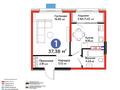 1-бөлмелі пәтер · 38 м², Тараз, бағасы: 41 млн ₸ в Алматы, Турксибский р-н — фото 3