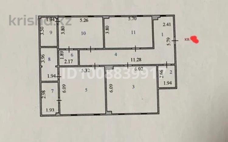 3-комнатная квартира · 171.9 м² · 2/4 этаж, Иманова 9 за 65 млн ₸ в Астане, р-н Байконур — фото 2
