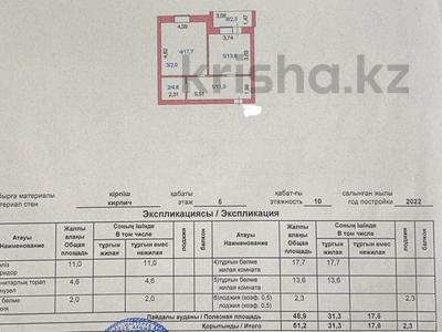 1-комнатная квартира · 51.2 м² · 5/9 этаж, Ашимова 140 за 21 млн ₸ в Кокшетау
