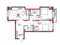 3-комнатная квартира · 80.25 м², ул. Букетова, в сторону мкрн. Кунгей и объездной трассы за ~ 33.6 млн ₸ в Караганде — фото 3