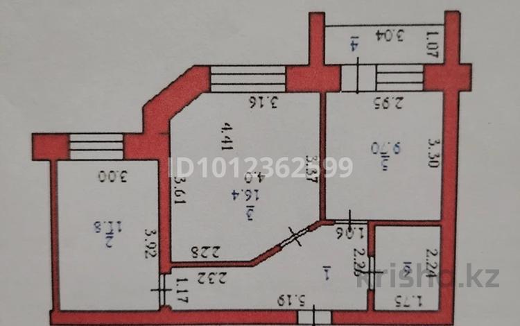 2-бөлмелі пәтер · 51.7 м² · 5/9 қабат, Мкр. имени Есет батыра 16, бағасы: 20.5 млн ₸ в Актобе, мкр Акжар — фото 2