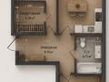 3-комнатная квартира · 72 м² · 4/17 этаж, Бухар жырау 12/2, 12/3 за 53.5 млн ₸ в Астане, Есильский р-н — фото 2