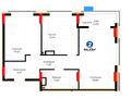 2-комнатная квартира · 64.33 м², Е 101 5 за ~ 38.2 млн 〒 в Астане, Нура р-н — фото 3