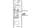 1-бөлмелі пәтер · 46.01 м² · 2/4 қабат, Аубакирова 35/525, бағасы: 18.5 млн ₸ в 