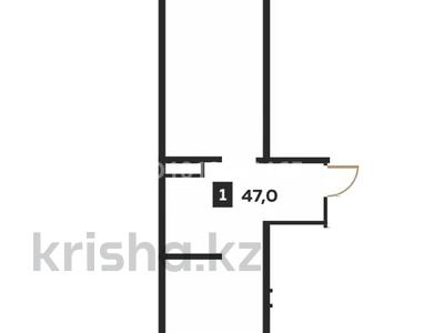 1-комнатная квартира · 47 м² · 2/9 этаж, Кульджинский тракт — Бухтарминская за 25 млн ₸ в Алматы, Турксибский р-н