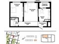 2-комнатная квартира · 56.58 м² · 12/12 этаж, Р. Кошкарбаева 10/3 за ~ 36.2 млн ₸ в Астане, Сарайшык р-н — фото 3
