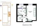 1-комнатная квартира · 42 м² · 12/12 этаж, Жубан Молдагалиев 6г за 24.5 млн ₸ в Астане, Нура р-н — фото 5