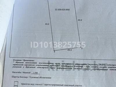 Участок · 8 соток, мкр Нуртас, Мкр Нуртас, Улица Аксункар 123 — Аксункар 123 за 30 млн ₸ в Шымкенте, Каратауский р-н