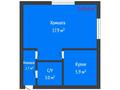 1-бөлмелі пәтер · 30.1 м² · 3/4 қабат, Чехова 171, бағасы: 14.5 млн ₸ в Костанае — фото 2