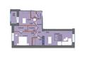 2-бөлмелі пәтер · 74.43 м² · 7/10 қабат, микрорайон Береке, бағасы: ~ 29.8 млн ₸ в Костанае