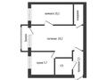 2-бөлмелі пәтер · 42.8 м² · 2/4 қабат, Аль- фараби 36а, бағасы: 15.8 млн ₸ в Костанае — фото 13