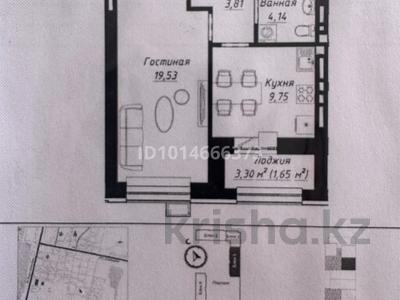 1-бөлмелі пәтер · 38.88 м² · 5/9 қабат, Чингиз Айтматов 1, бағасы: 27.5 млн ₸ в Астане, Нура р-н