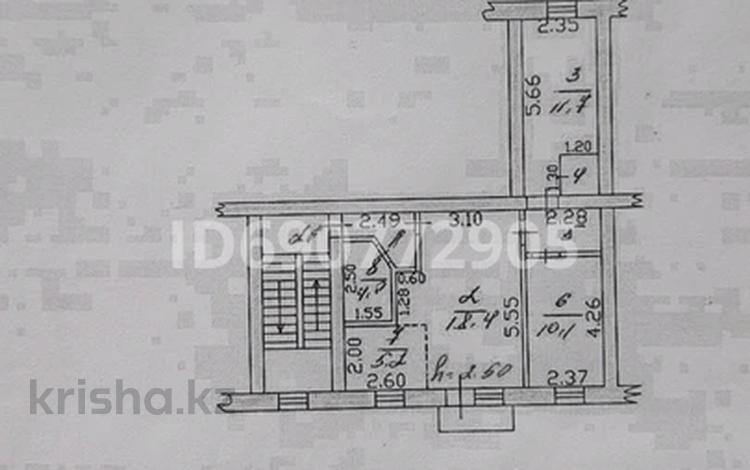 3-комнатная квартира, 60 м², 3/4 этаж, Кабанбай Батыра 51 за 16.5 млн 〒 в Талдыкоргане — фото 2